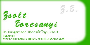 zsolt borcsanyi business card